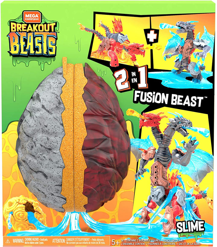 Mega Construx Breakout Beasts 2 en 1 Fusion Beast