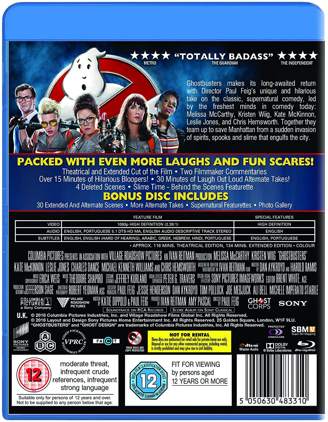 Ghostbusters [Blu-ray] [2016] [Region Free]