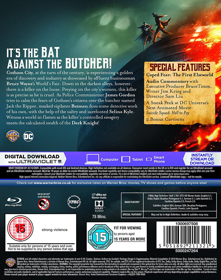 Batman: Gotham By Gaslight – Animation [Blu-ray]