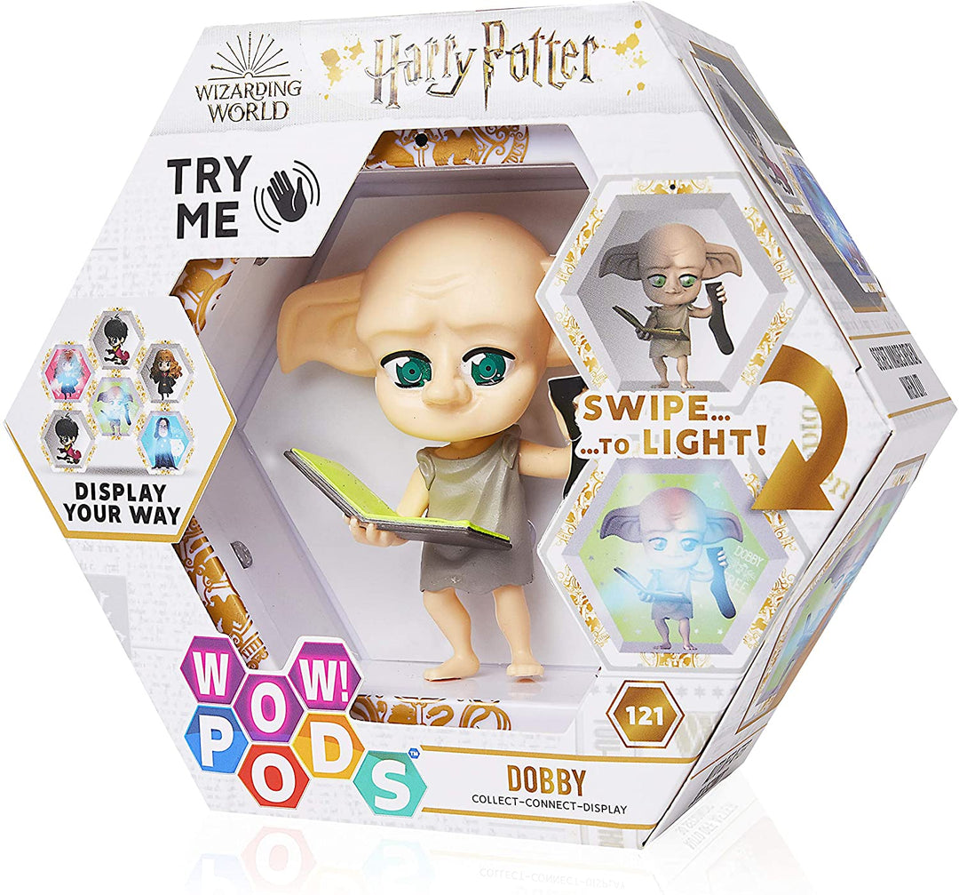 WOW! PODS Harry Potter Wizarding World Light-Up Bobble-Head Figure | Official Collectable Toy (Dobby)