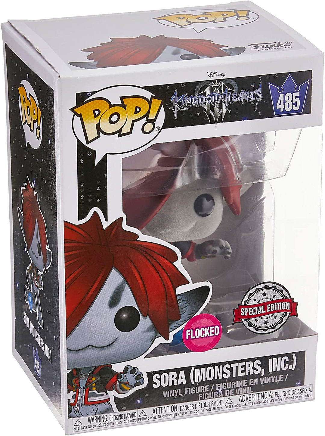 Kingdom Hearts Sora (Monsters Inc) Floqué Exclu Funko 36225 Pop! Vinyle #485