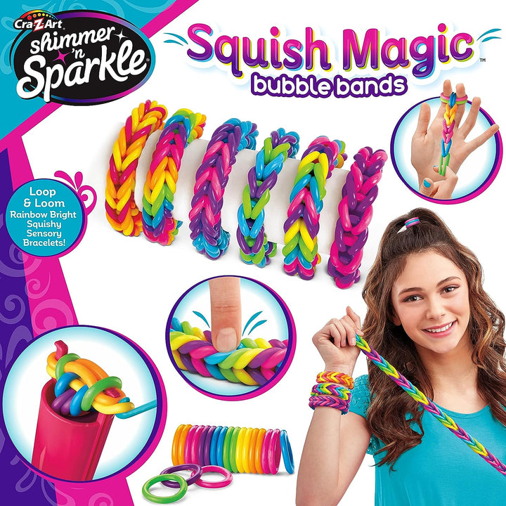 Shimmer and Sparkle 17343 Shimmer n Sparkle Squish Magic Bubble Loom Making kit