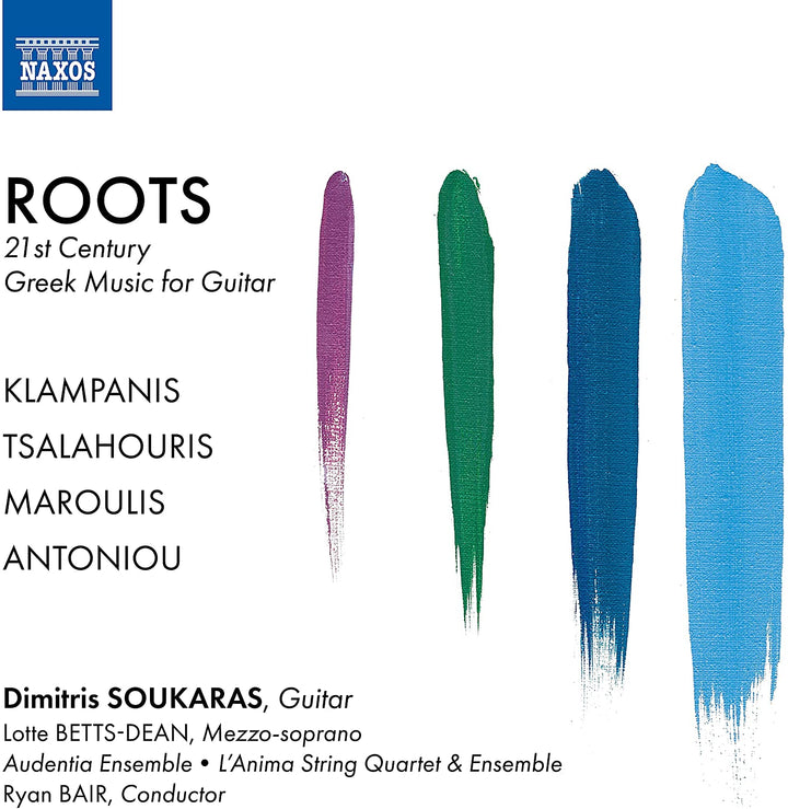 Klampanis: Roots [Dimitris Soukaras; Lotte Betts-Dean; L'Anima String Quartet & Ensemble; Audentia Ensemble; Ryan Bair] [Naxos: 8579115] [Audio CD]