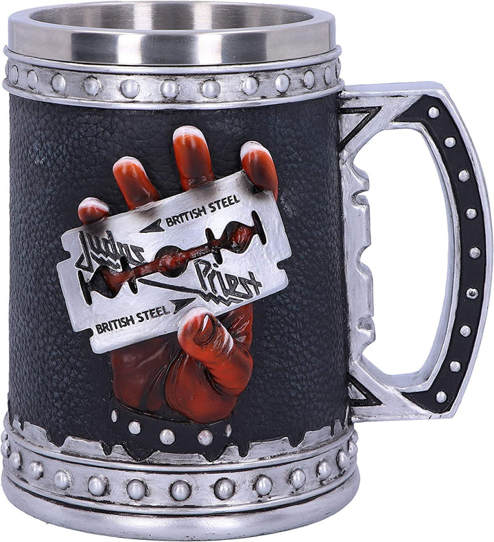 Nemesis Now B4895P9 Judas Priest British Steel Album Tankard Mug, Black, One Siz