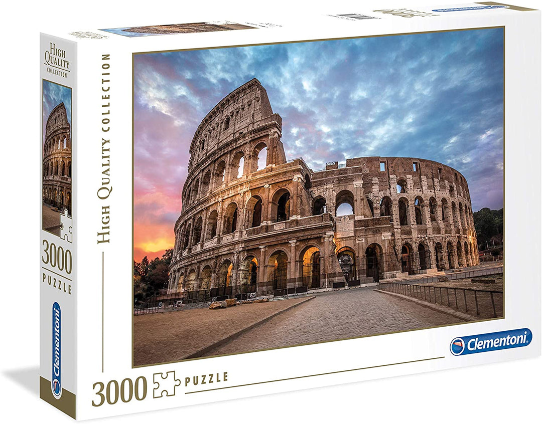 Clementoni – 33548 – Sammelpuzzle – Coliseum Sunrise – 3000 Teile – Hergestellt in Italien – Puzzles für Erwachsene