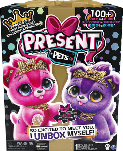 Present Pets, Princess Puppy Interactive Plush Toy with Over 100 Sounds and Actions