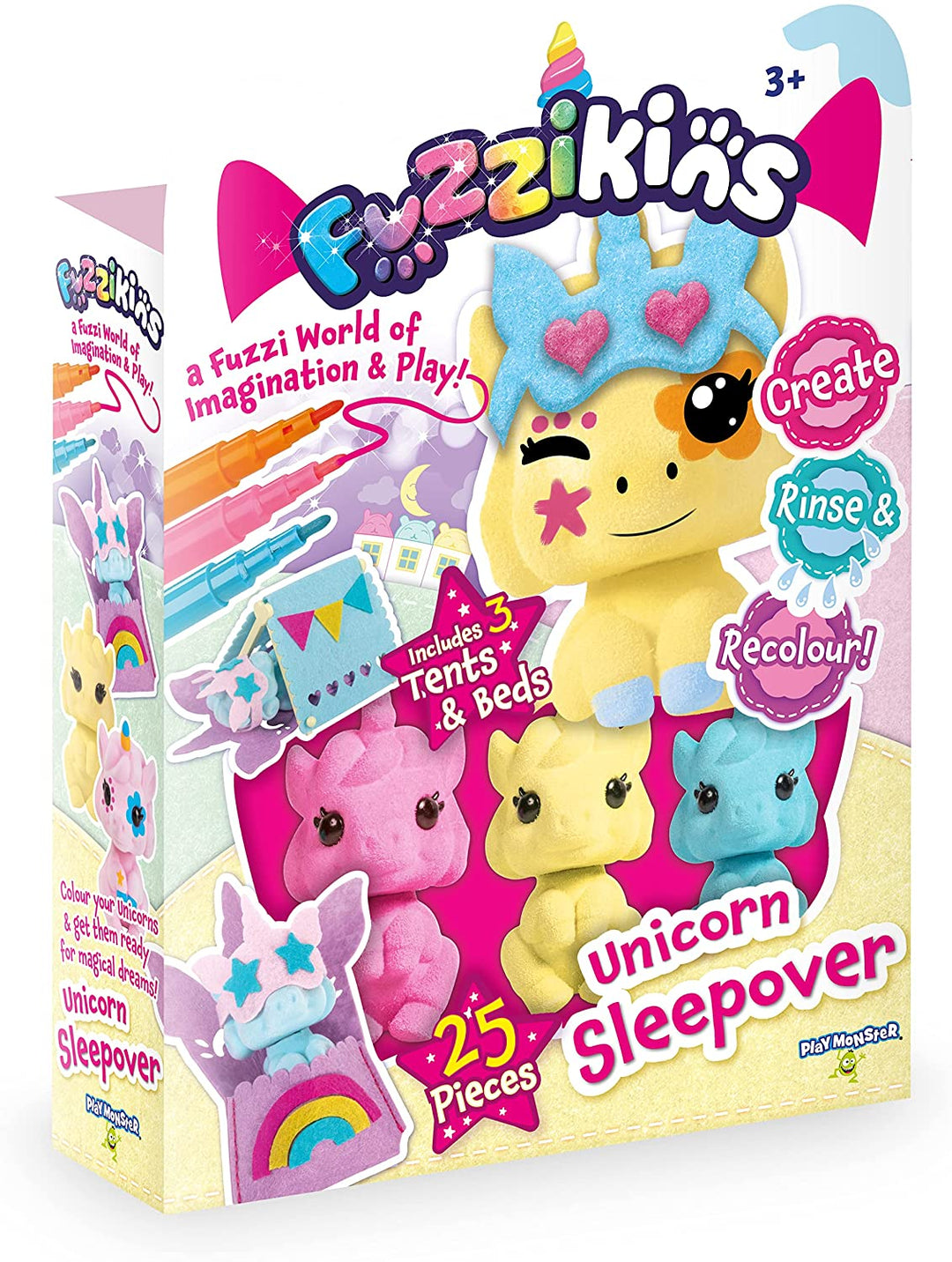 Fuzzikins Color and Wash Unicorn Sleepover Art Kit FF009