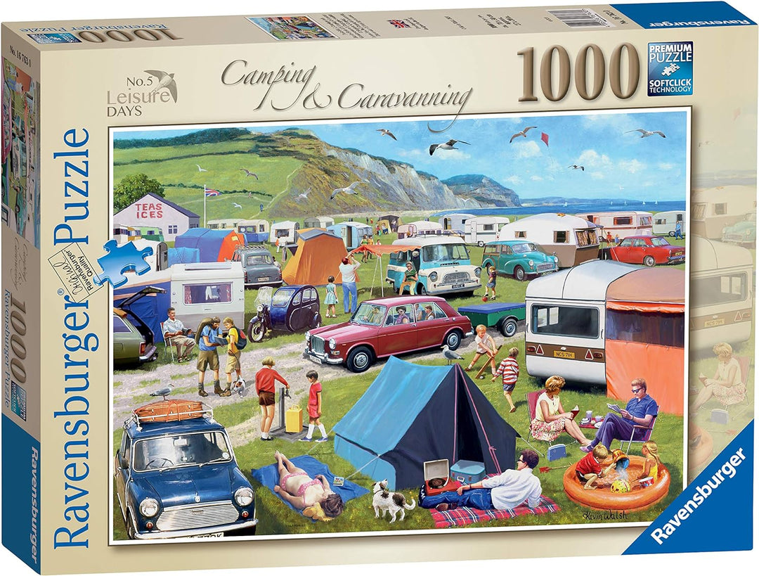 Ravensburger Leisure Days Nr. 5 Camping &amp; Caravaning 1000-teiliges Puzzle für Erwachsene ab 12 Jahren