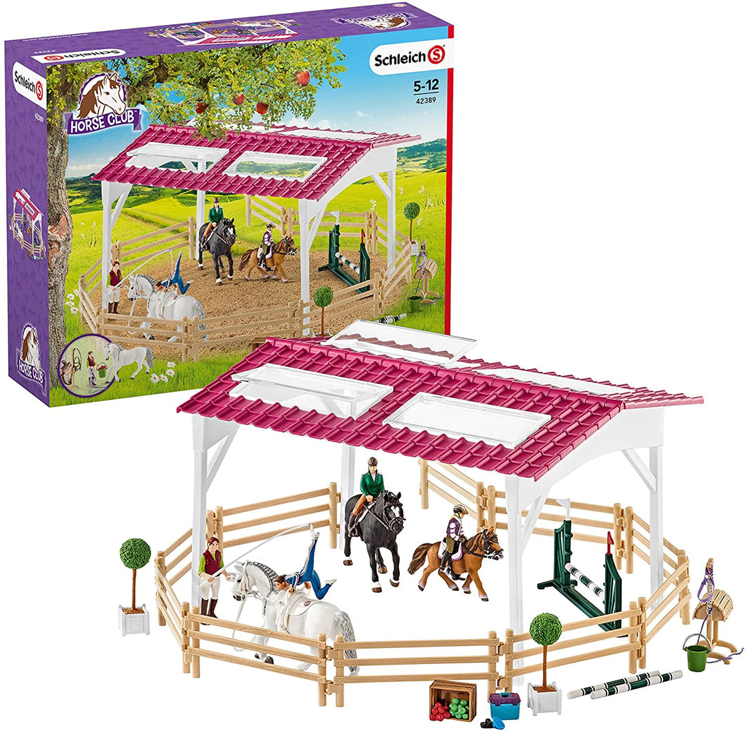 Schleich 42389 École d&#39;équitation avec cavaliers et chevaux