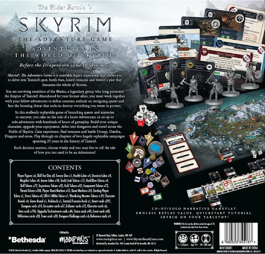 Modiphius | The Elder Scrolls: Skyrim – Abenteuer-Brettspiel | Brettspiel | Alter