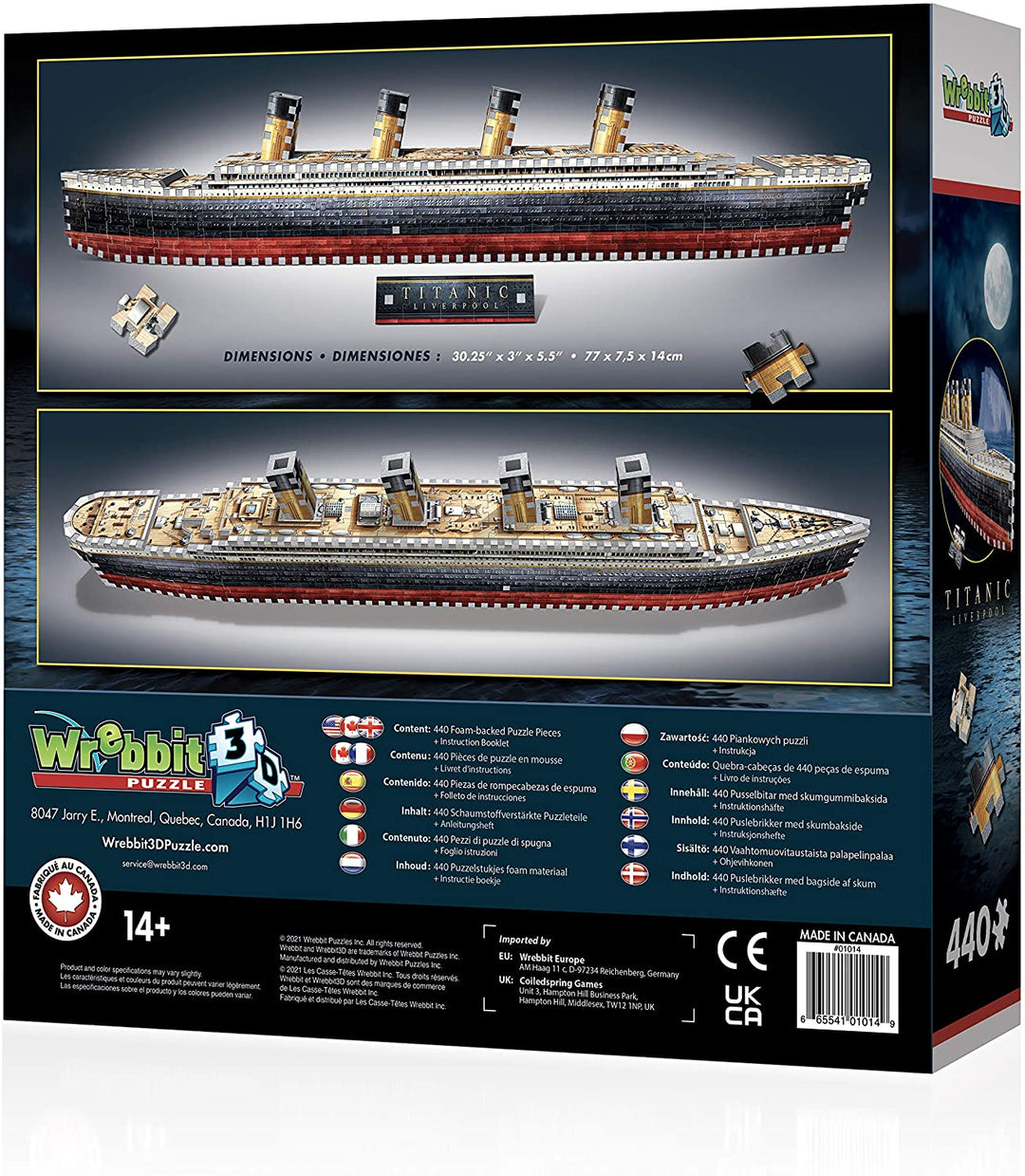 Wrebbit 3D Puzzle Titanic (440pc)