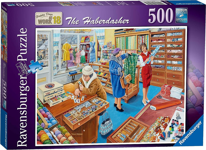Ravensburger Happy Days at Work Nr. 18 The Haberdasher 500-teiliges Puzzle für