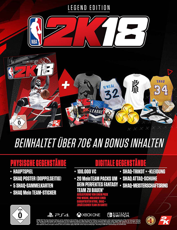 - NBA 2K18: LEGEND EDITION (G