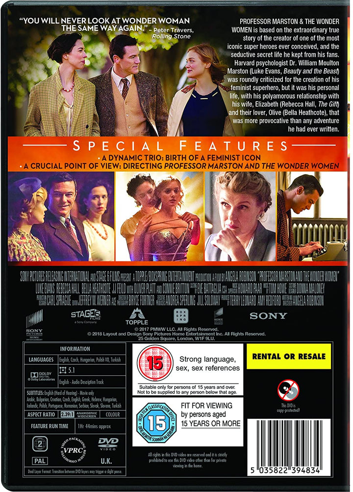 Professor Marston and the Wonder Women - drama [DVD]