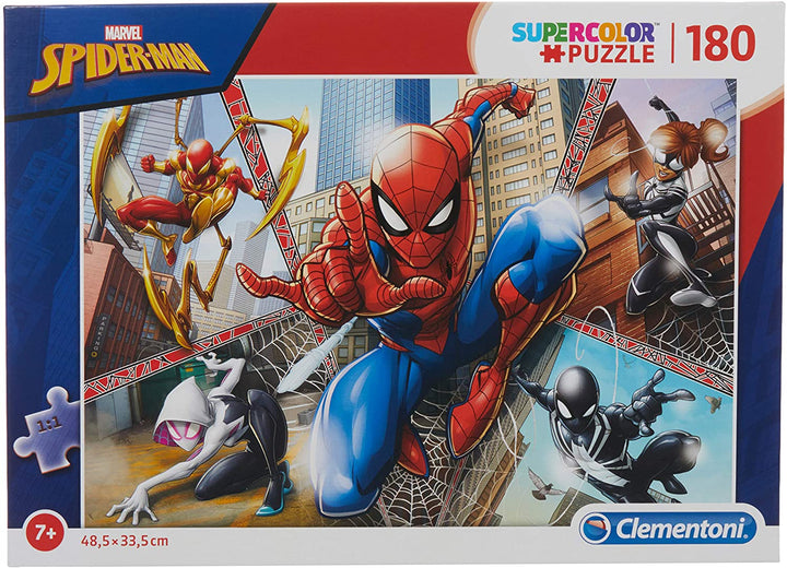 Clementoni - 29302 - Supercolor Puzzle -Spider Man-180 Piece