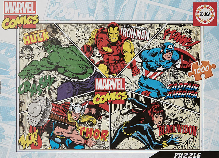 Educa 18498 Comics Heroes Marvel Puzzle 1,000 pieces