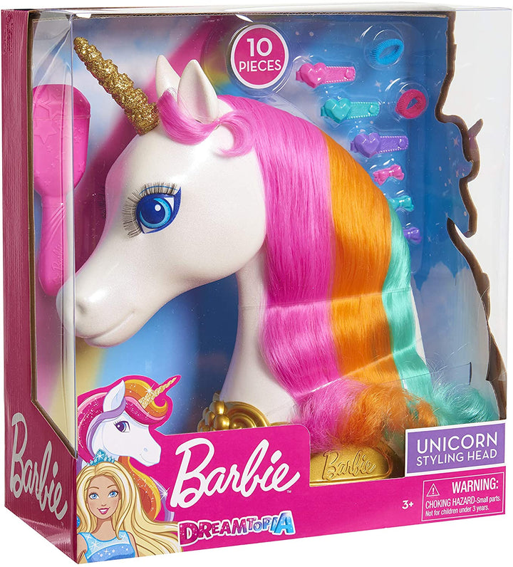 JP Barbie 62861 Barbie Dreamtopia Einhorn-Stylingkopf, mehrfarbig