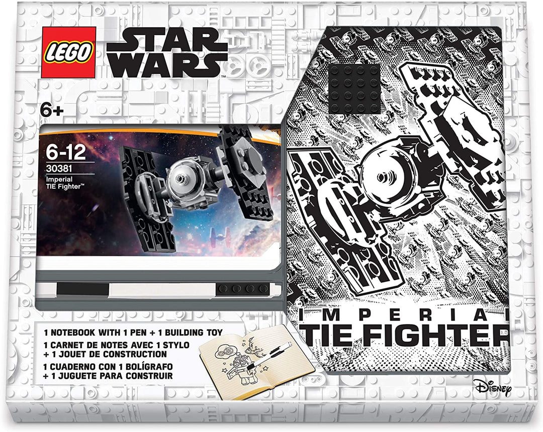 IQ LEGO Star Wars Tie Fighter Kreativitätsset mit FSC-zertifiziertem Tagebuch, Krawattenfigur