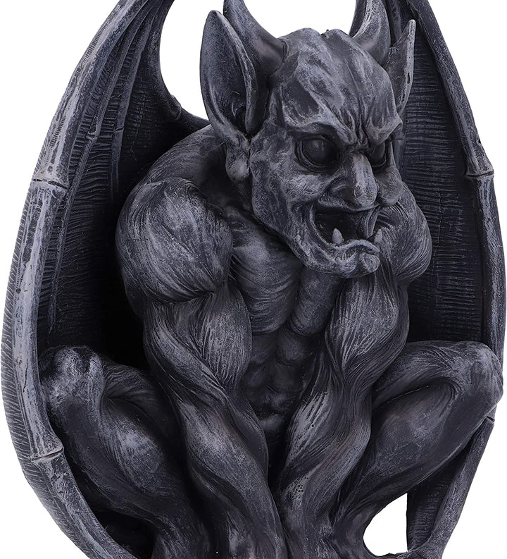 Nemesis Now Adalward dunkelschwarze groteske Gargoyle-Figur, 26 cm