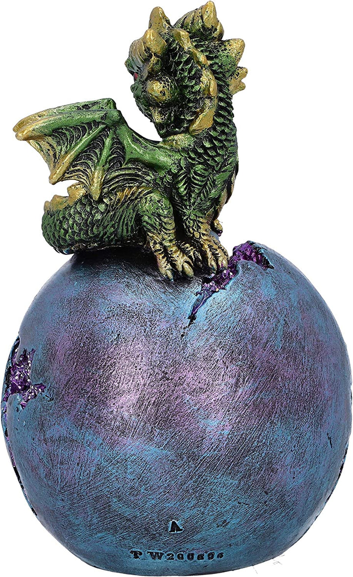 Geode Guard Green Dragon Sphere Kristallfigur