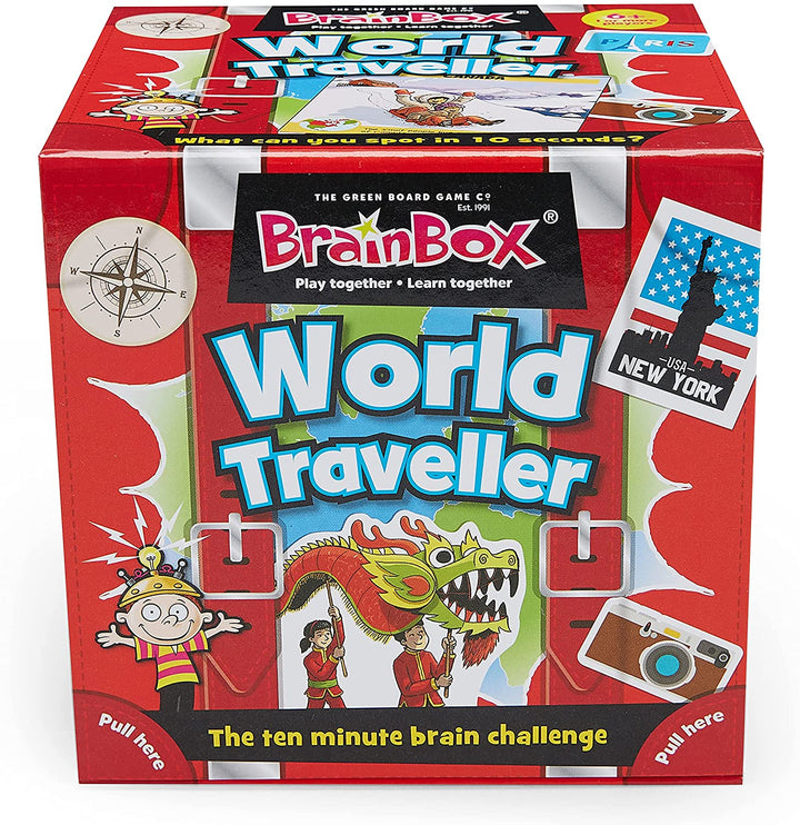 BrainBox | Weltreisender | Kartenspiel | Ab 8 Jahren | 1+ Spieler | 10 Minuten Spielzeit