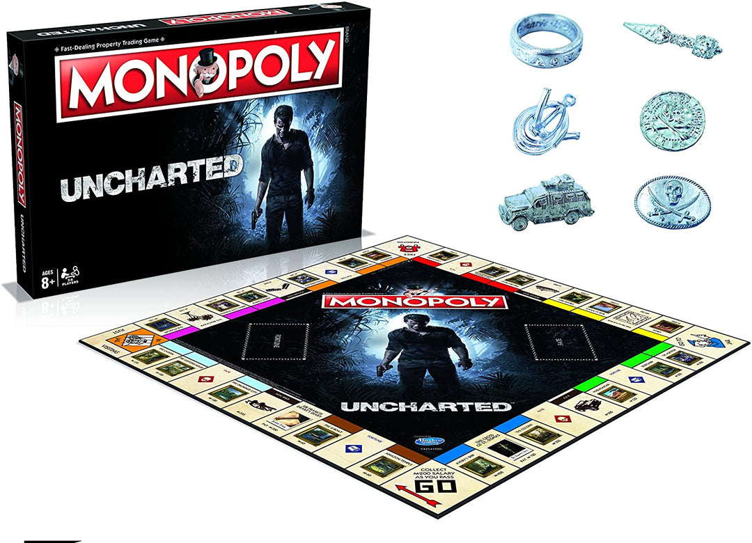 Winnende zetten Uncharted Monopoly-bordspel
