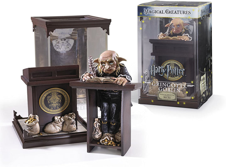 The Noble Collection – Magische Kreaturen Gringotts Kobold – handbemalte magische Kreatur Nr. 10 – offiziell lizenzierte 7 Zoll (18,5 cm) Harry Potter Toys Sammelfiguren – für Kinder und Erwachsene