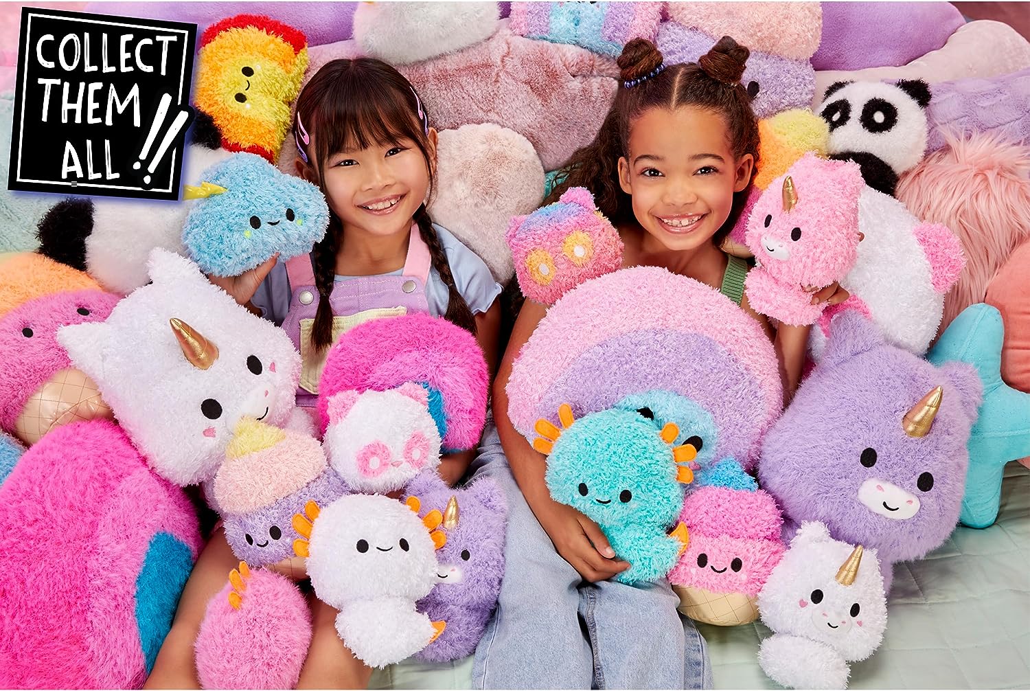 Fluffie Stuffiez Großes Plüsch-Eis – 3 Spielmöglichkeiten: Ziehen, Enthüllen, Stopfen