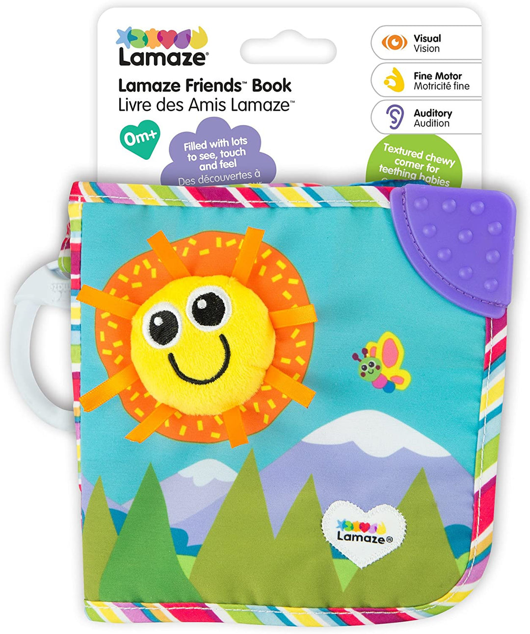 LAMAZE L27186 Friends Book Soft Pushchair Toy, Colourful, 1 Count (Pack of 1)