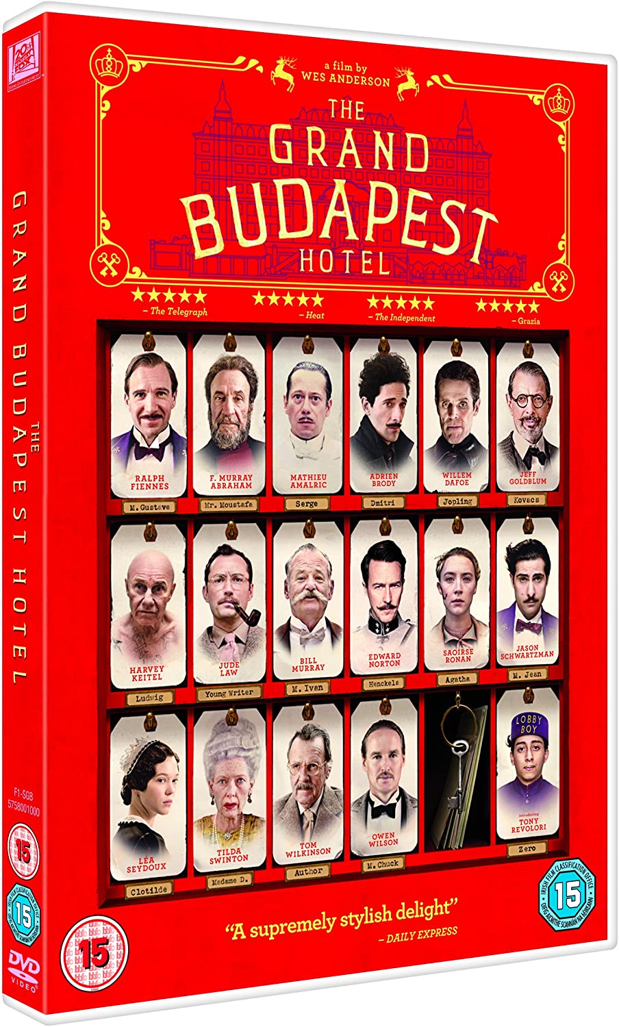 Le Grand Hôtel de Budapest [DVD] [2017]