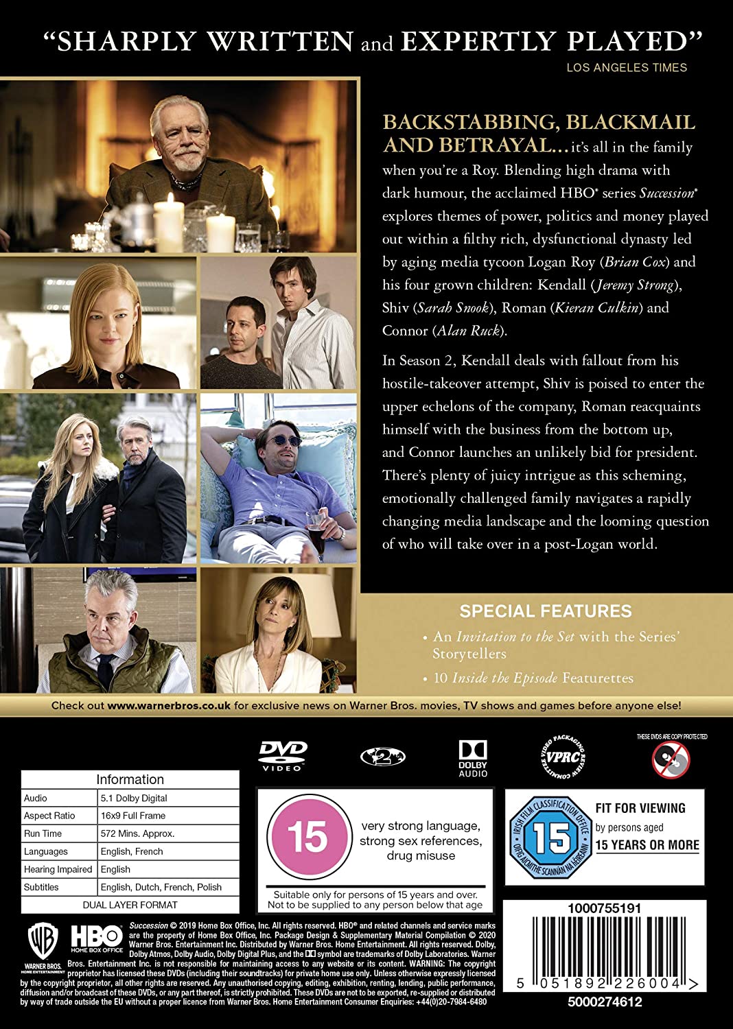 Succession: Staffel 2 (2020) – Drama, schwarze Komödie [DVD]