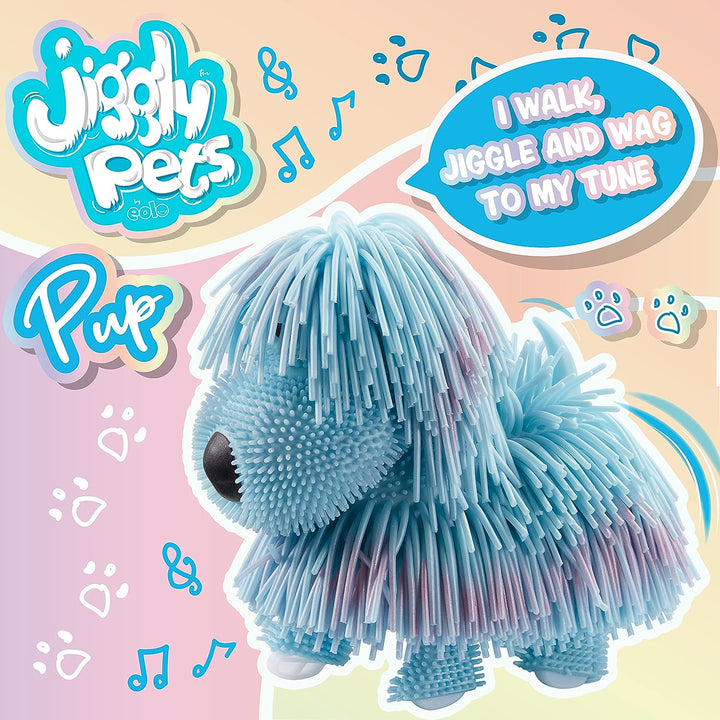 Jiggly Pets Pearlescent Puppy Blue Interactive Electronic Puppy toy