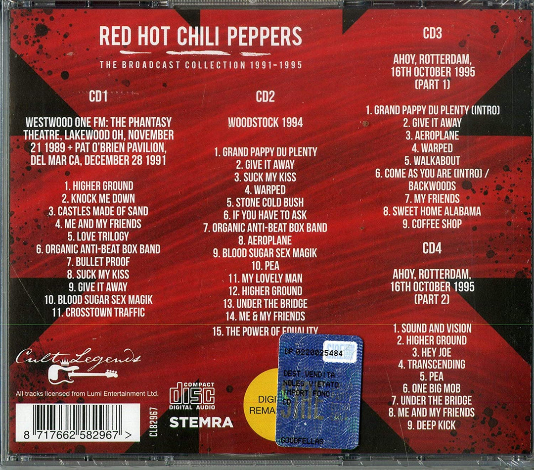 Red Hot Chili Peppers - Broadcast Collection 1991-1995) (Box 4 CD) [Audio CD]