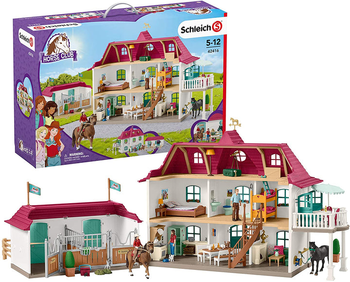 Schleich Horse Club 42416 Grande écurie avec maison et écurie