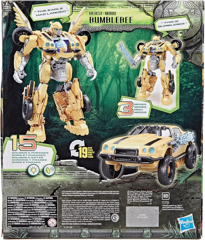 Transformers: Rise of the Beasts Beast-Mode 25,4 cm große Bumblebee-Actionfigur