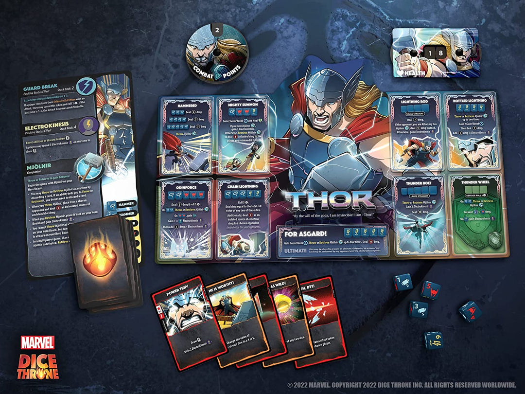 Marvel Würfelthron – 4-Helden-Box (Scarlet Witch, Thor, Loki, Spider-Man)