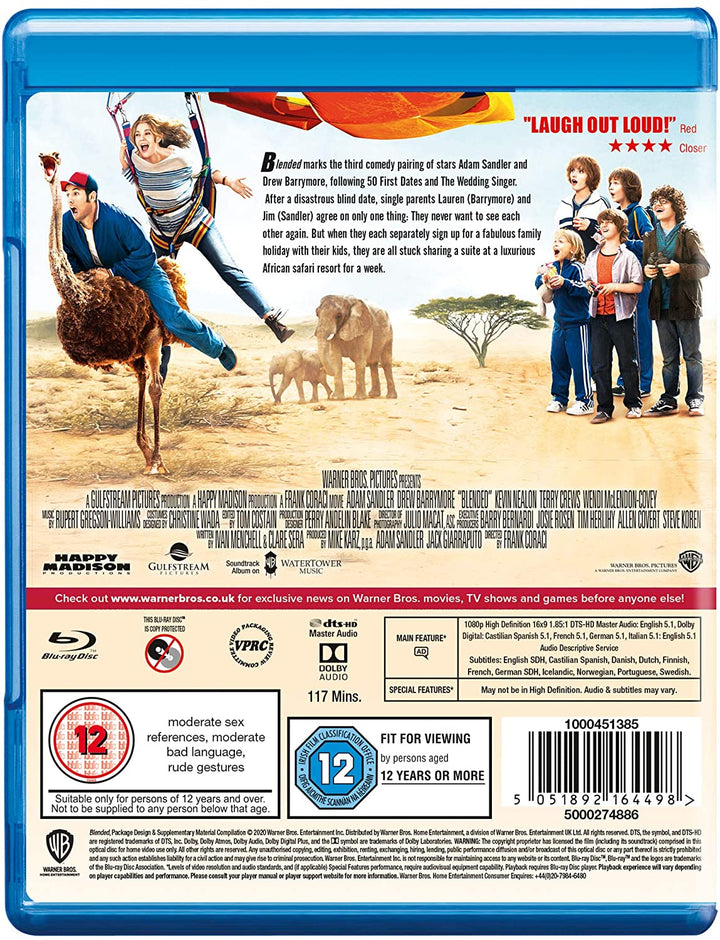 Blended [2014] [Region Free] – Komödie [Blu-ray]