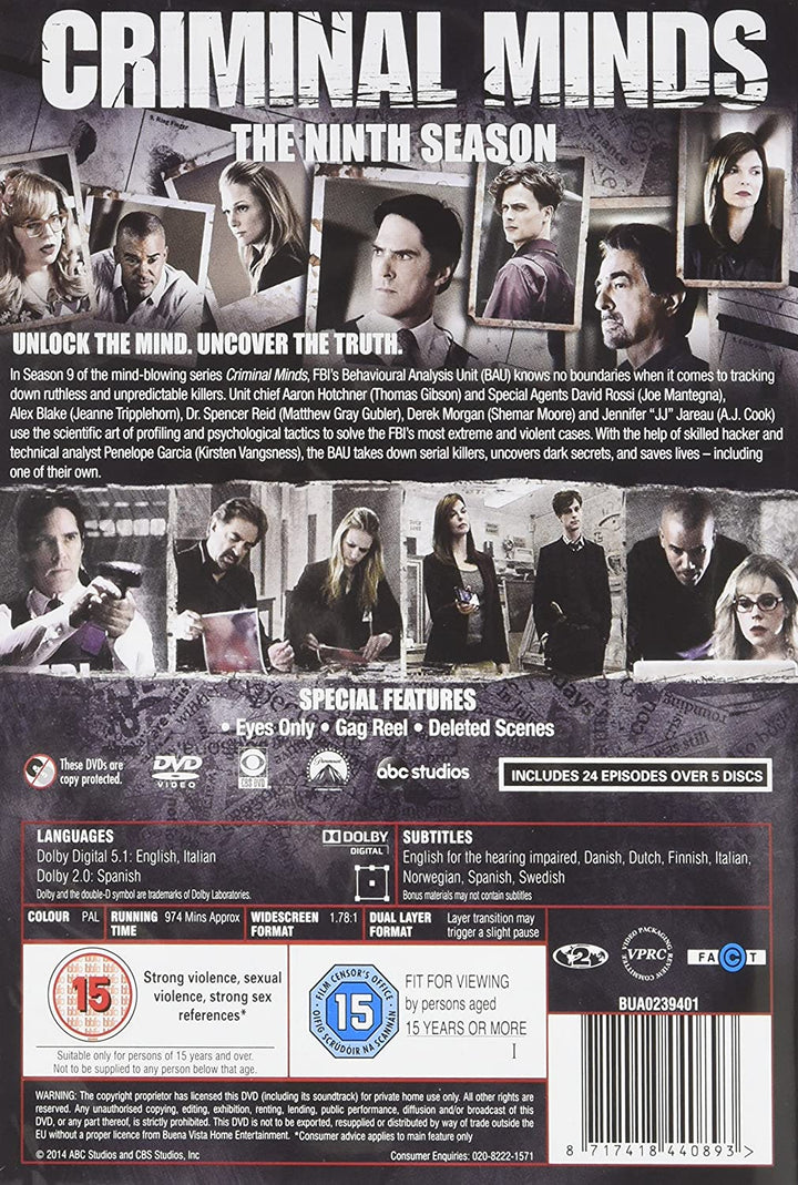 Criminal Minds - Season 9 [DVD]