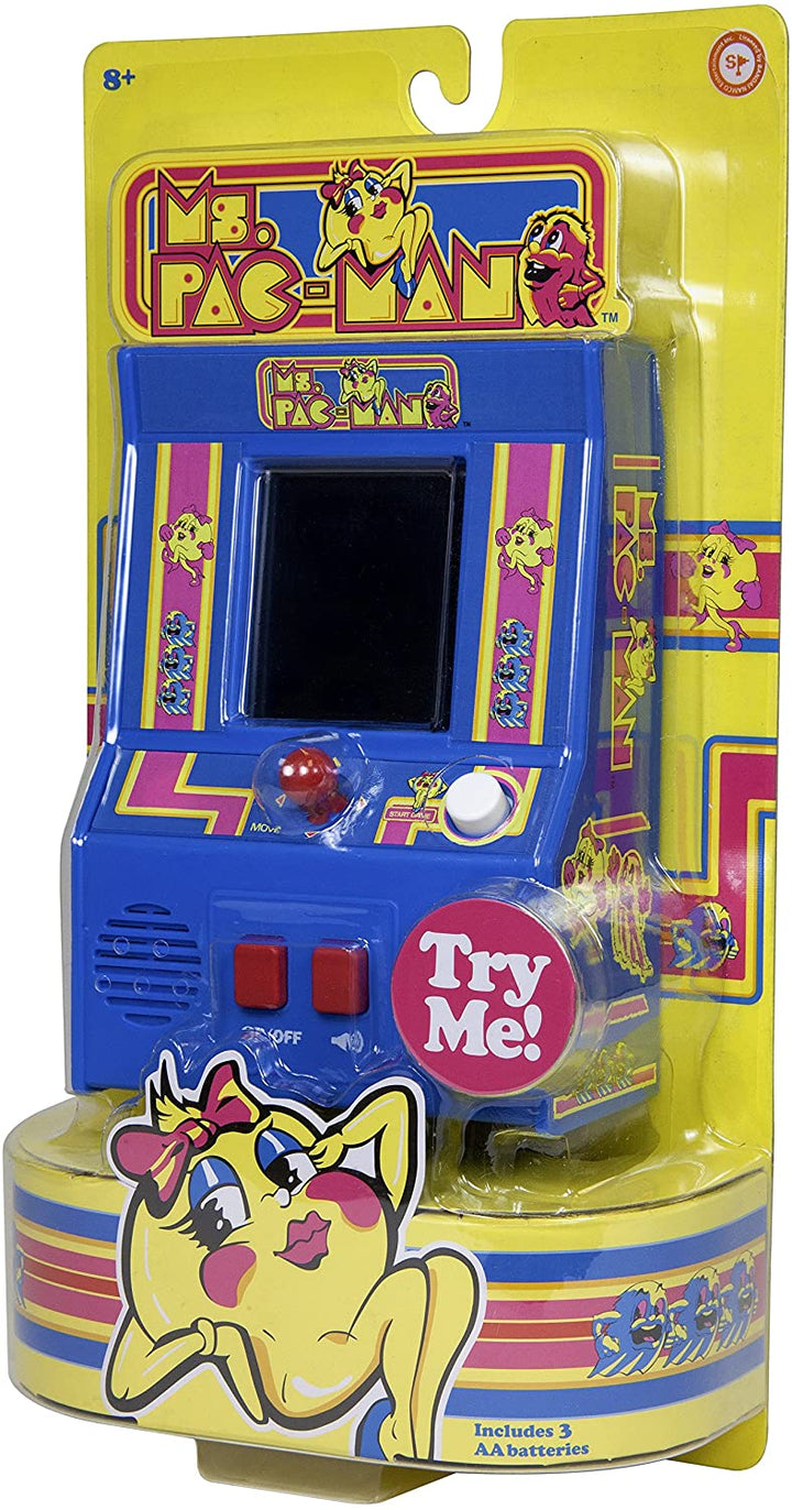 Einfacher Spaß! 520 09614 Sceen Ms Pac-Man Mini-Arcade-Spiel (4C-Bildschirm), mehrfarbig