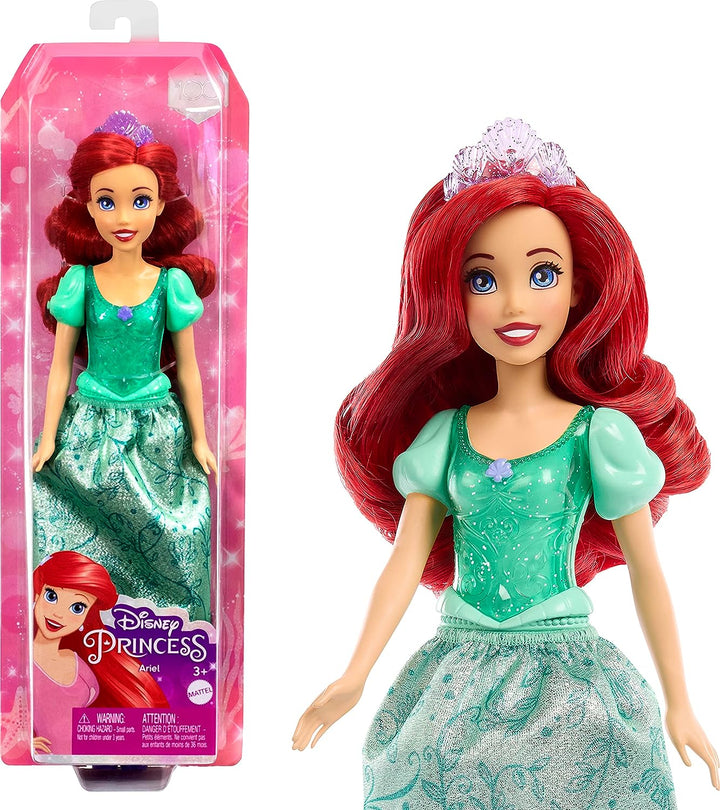 ?Disney Princess Toys, bewegliche Modepuppe Ariel mit glitzernder Kleidung und Klimaanlage