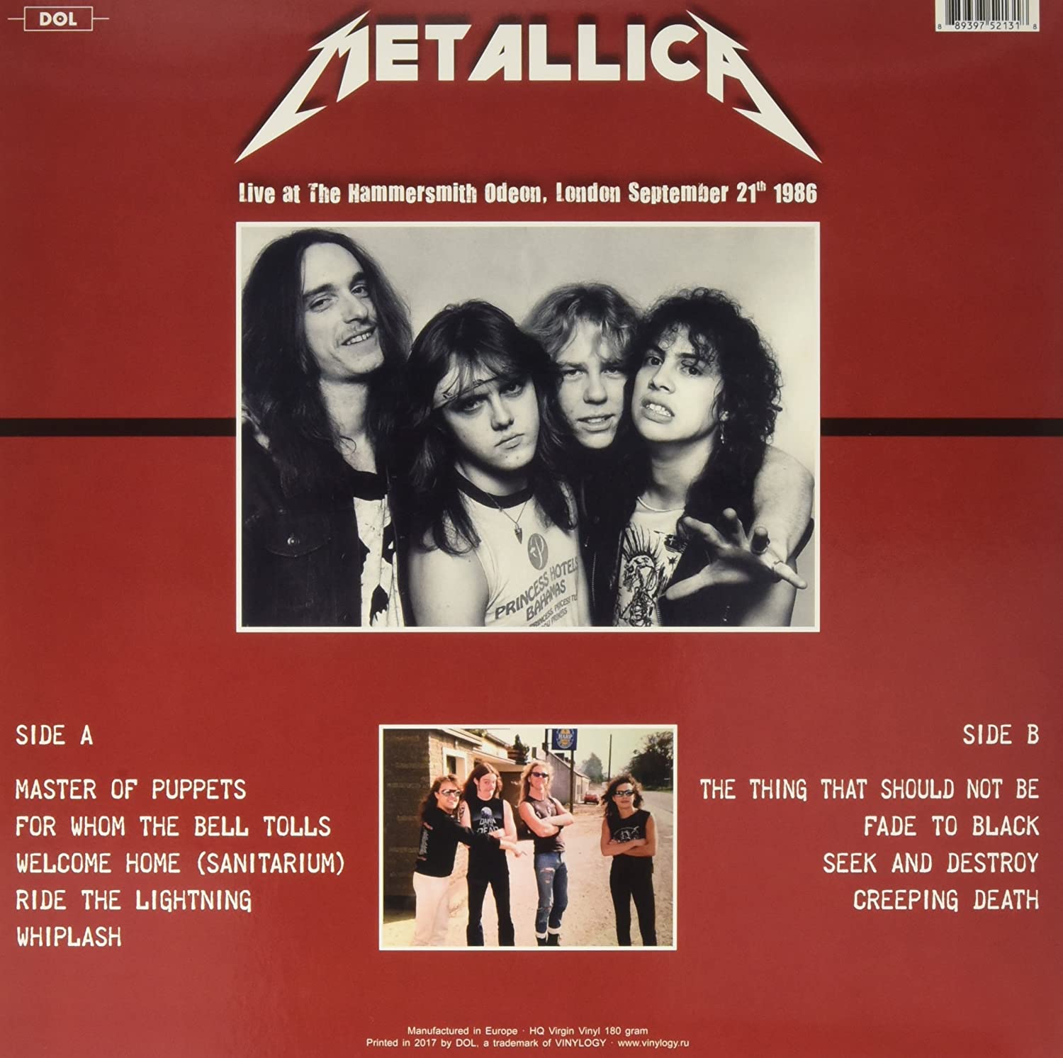 Metallica - Live at the Hammersmith Odeon London September 21st 1986 (Red Vinyl) [VINYL] 2