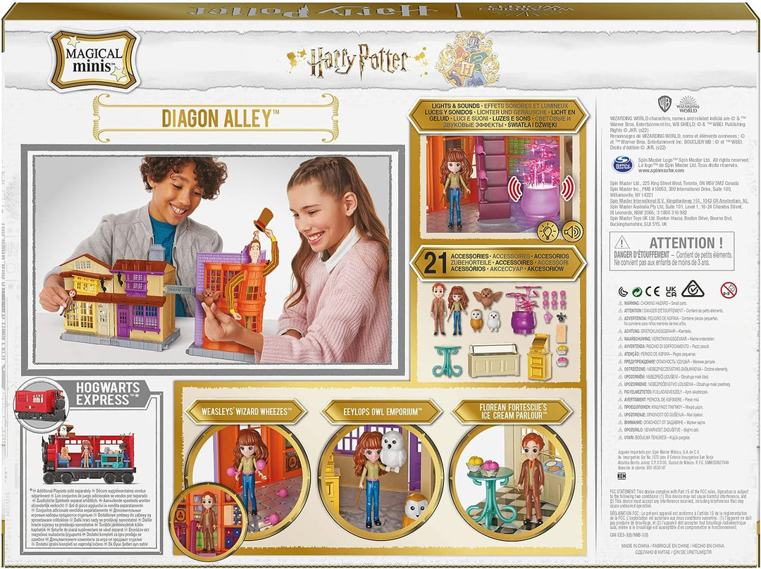 Wizarding World Harry Potter, Magical Minis Diagon Alley 3-in-1-Spielset mit Lig