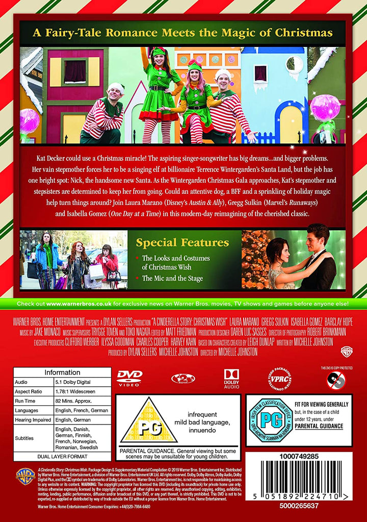 A Cinderella Story: A Christmas Wish [DVD] [2019] – Liebesfilm/Komödie [DVD]