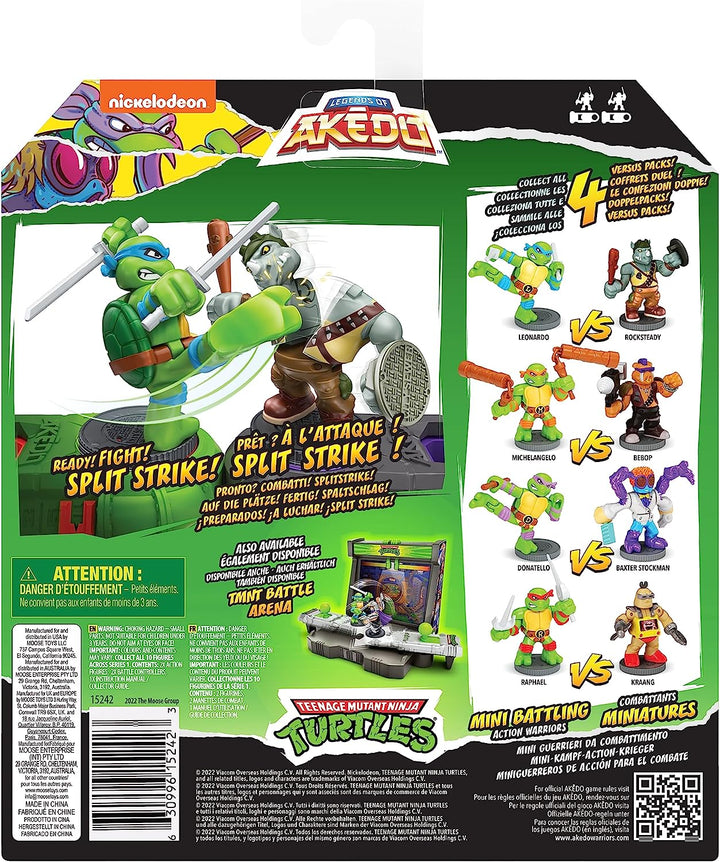 Legenden von Akedo Teenage Mutant Ninja Turtles. Mini kämpfende Krieger gegen Pac