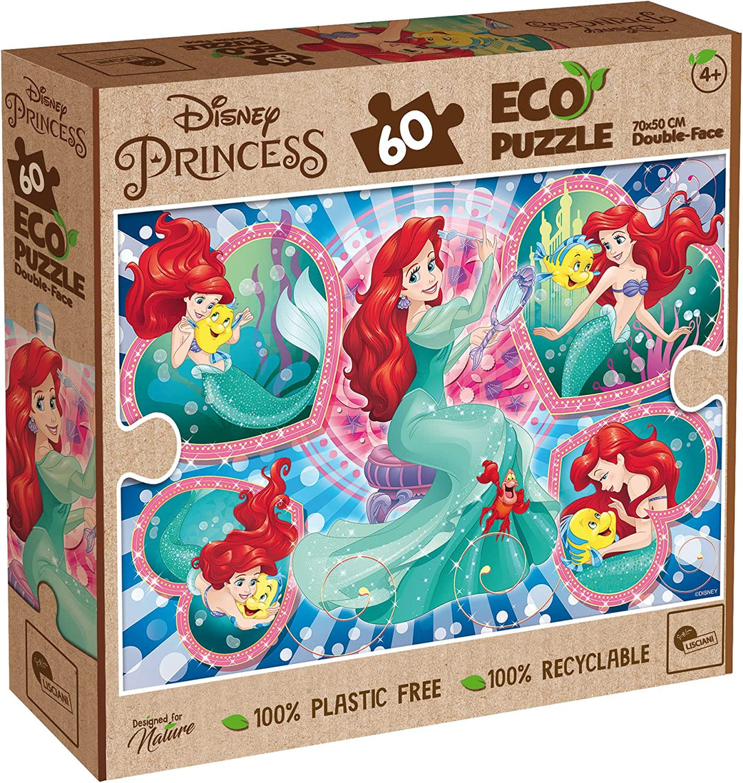 Liscianigiochi 91874 Disney Eco Puzzle Df Kleine Meerjungfrau 60