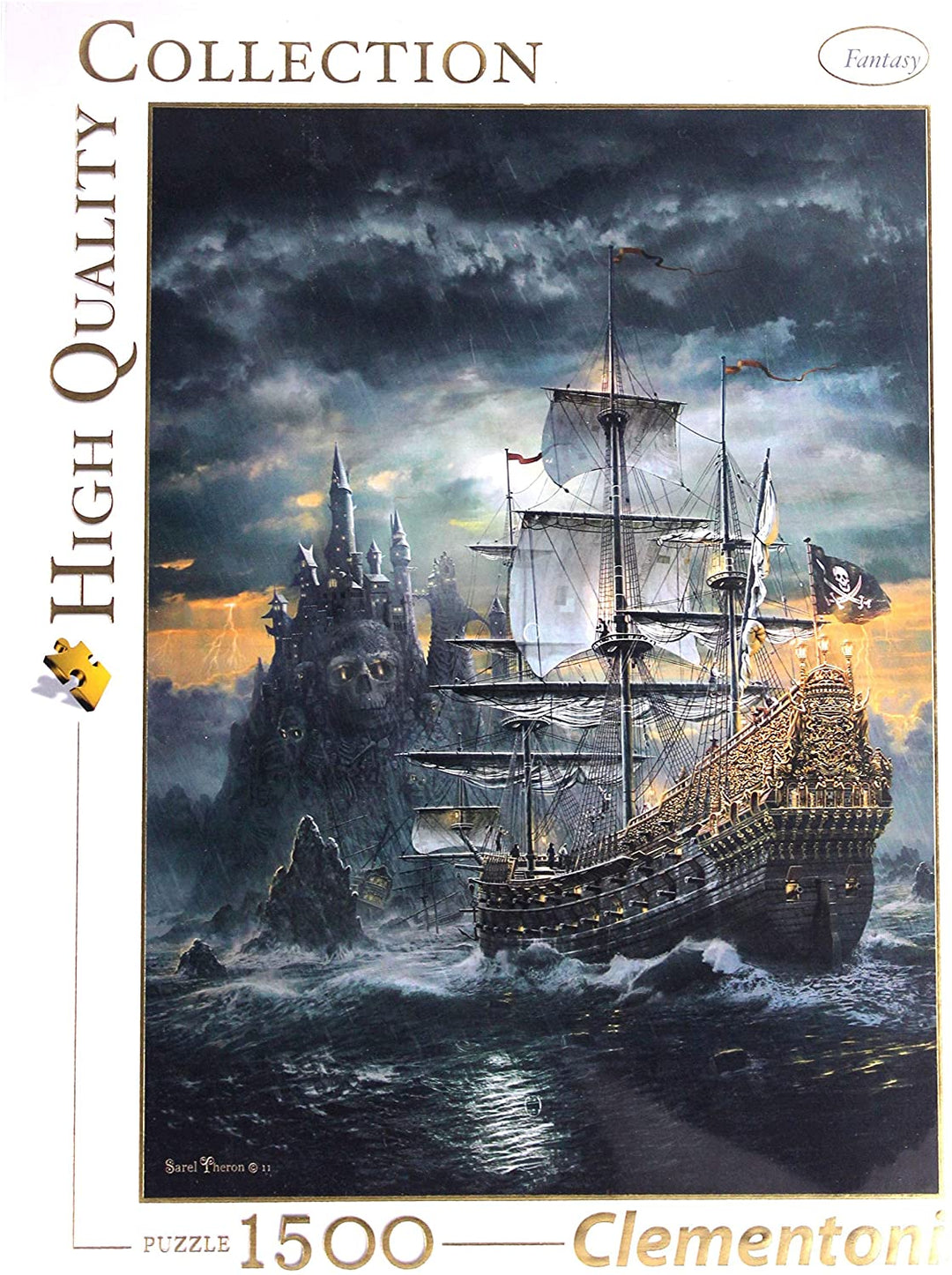 Clementoni 31682.3 Clementoni-31682 Collection-The Pirate Ship-1500 Pieces, Multi-Colour