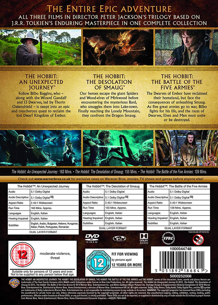 The Hobbit Trilogy (2012-2014) - DVD Special Edition (Region 2) (‎MSE1295118)