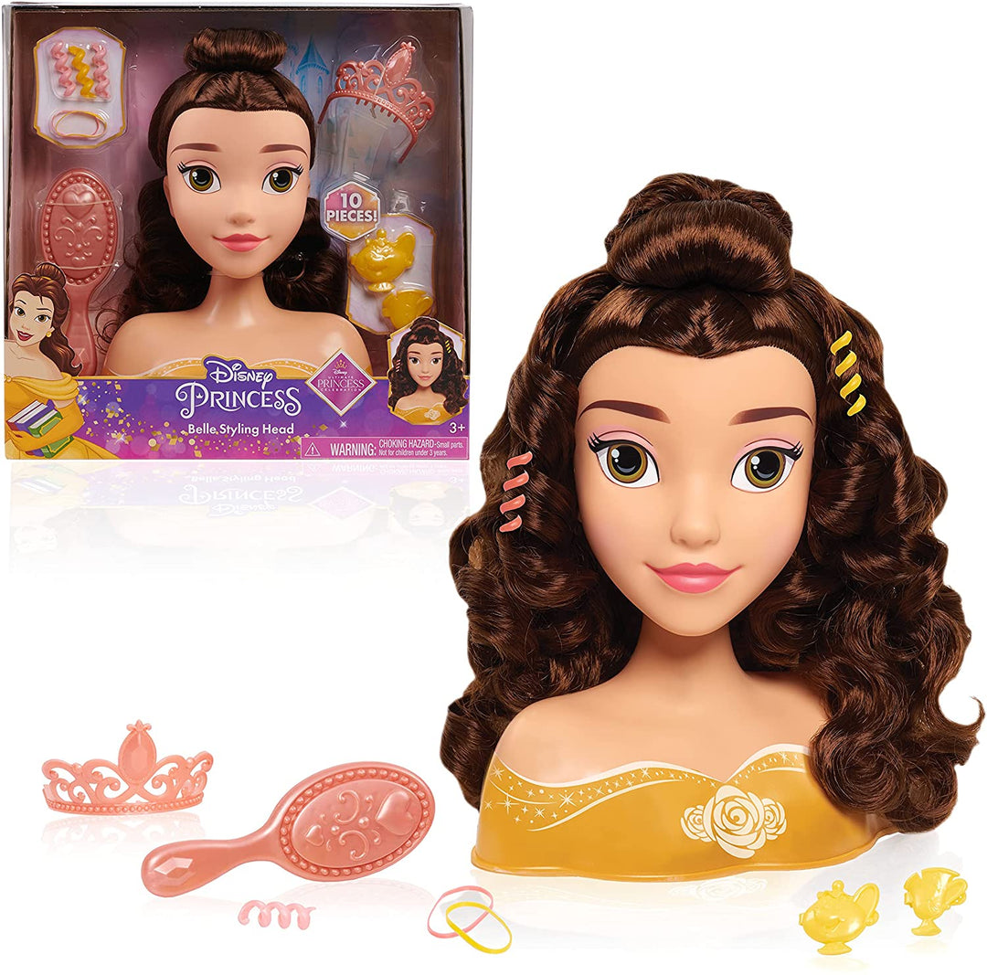 JP Disney Styling JPL87379 Disney Princess Belle Stylingkopf, mehrfarbig