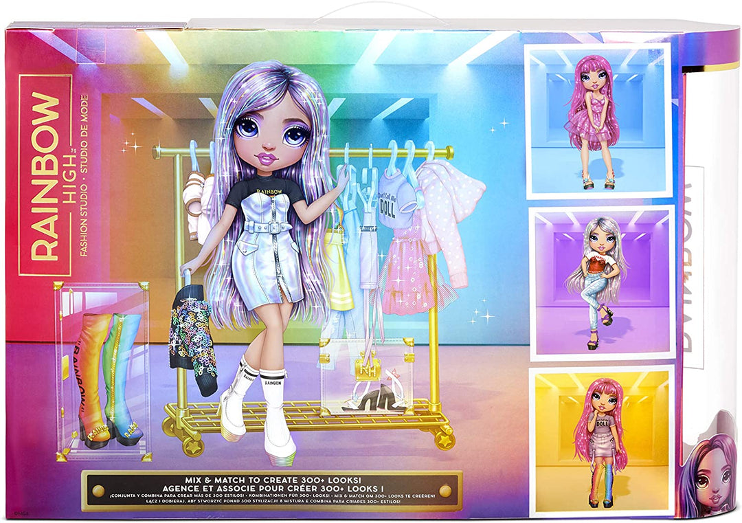 Rainbow High Fashion Studio – Exklusive Puppe mit Kleidung, Accessoires und 2 Spars
