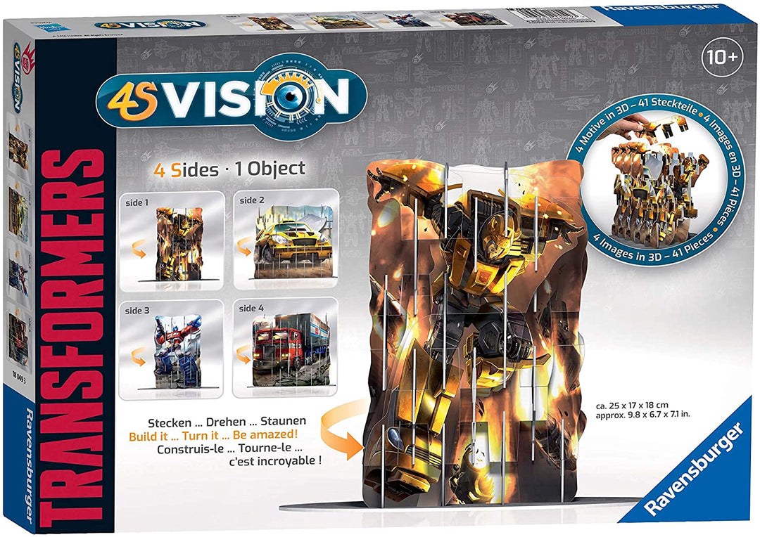 Ravensburger 4S Vision Transformers Cats Slot Fit Rompecabezas 3D
